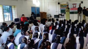 Students attending an educational seminar organized by Oshi Foundation in Bhiwadi Rajasthan